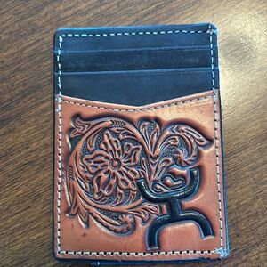 New Hooey leather money clip/card holder
